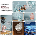 Clip-On Ventilator 720° – Leiser Mini-Tischventilator mit Akku & Nachtlicht